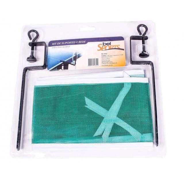 Kit Suportes E Rede Para Tênis De Mesa Bel Fix